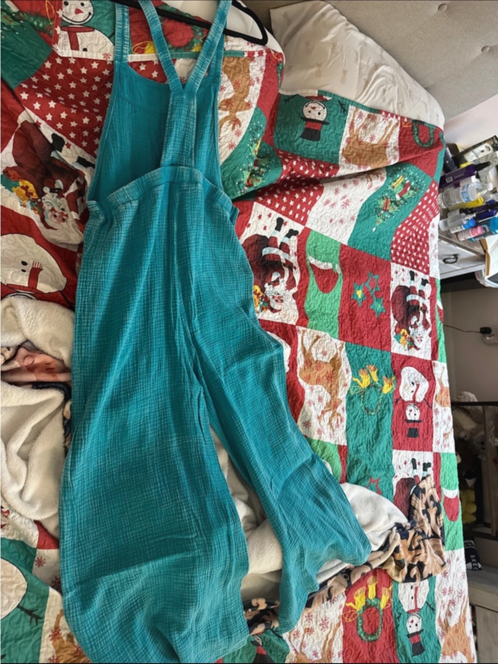 Zenana Outfitters Teal Wide-Leg Jumpsuit - Picture 5 of 5